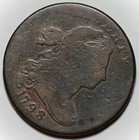 1798 Draped Bust Large Cent - 2nd Hair Style  s-174  - Rims Filed