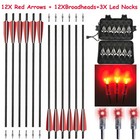 20inch Crossbow Arrows Crossbow Bolts   or Broadhead Lighted Nock Target Hunting
