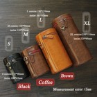 Pu Leather Camera Lens Bag Retro Lens Case For Canon Nikon Sony Pentax Fujifilm
