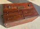Rare Antique Black   Decker 4 Drawer Wood Tool Chest Box Unusual
