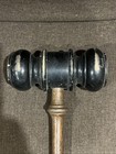 Vintage Wooden Gavel - Meetings   Judges   Auctioneers 11 Inches
