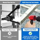 Yuzes Rivet Nut Tool Adapter For Cordless Drill Electric- Newly Labor-saving    