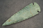 Light Green 4 9  Flint Spearhead Head Point Knife Blade Arrowhead I-397