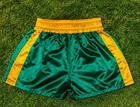 Everlast Boxing Trunk Satin Short Green gold Color Xl Size