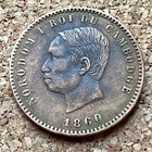 Cambodia  Norodom I  1860-1904  10 Centimes 1860 e25241