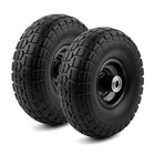 10  Solid Rubber Tire Wheels Flat Free Tires 4 10 3 Truck Trolley