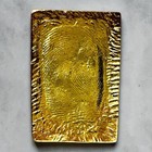 Phra Somdej Lp Thai Buddha Amulet Brass Gold Wealth Talisman Vintage