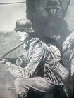 Framed Original Pencil Drawing Of A Wwii Scene