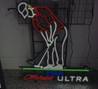 Michelob Ultra Golf Neon Led Sign- 27   x31   - Nib- Rare  Ball Moves W  Motion  Pga