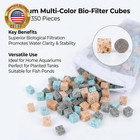Sponge Filter Media For Aquarium     350 Pcs Pre Filter Foam Replacement For Fish