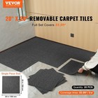 Dark Gray 20x20in Removable Carpet Tiles  600g m   Weight  5-layer Comfort