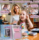 Fishboy Talking Pink Atm Piggy Bank For Kids With Dual Debit Cards  Power-off   
