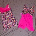 2 Size 10 12 Gymnastic Outfits Multi-colored 