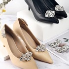 Crystal Rhinestone Shoe Clip Detachable Shoes Buckle High Heels Decoration Charm