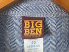 Vtg Wrangler Big Ben Denim Work Blue Herringbone Coveralls Usa Size 40 Railroad