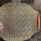 Vintage Mid Century Modern Georges Briard Iberia 22k Gold Embossed Glass Tray