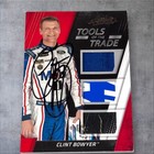  2  Clint Bowyer 2016 2017 Color Signed Race Used Tire Metal Firesuit Cards Lot