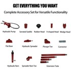 Red 10 Ton 20000 Lbs Hydraulic Ram Kit For Auto Body Frame Repair