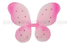 Pink Butterfly Fairy Organza Nylon Wings Glitter   Gemstones Choose Size