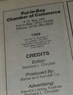 1989 Put In Bay Island Travel Guide Book W Map Business bars restaurants food
