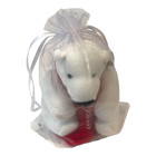 Coca Cola Coke Mini Plush Polar Bear Red Scarf 4    Stuffed Animal Christmas - New