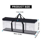 2pcs Cd Dvd Storage Bags  Clear Pvc Media Holder Case W handles For Video Games