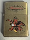 Zippo 2000 Budweiser Millennium Since 1876 Brass Lighter Sealed In Box 966h