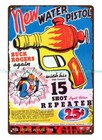 Vintage Reproductions Buck Rogers Water Pistol Vintage Toy Metal Tin Sign