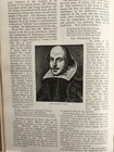 Images Likenesses Portraits Pictures Shakespeare Rare Old Antique Article 1894