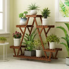 Wood  Bamboo metal Shelf Flower Pot Plant Stand Rack Garden Indoor Outdoor Patio