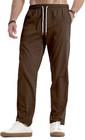 Jmierr Mens M 34 Cargo Pants Casual Lightweight Elastic Waist Drawstring Tapered