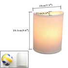 White Fabric Cloth Boho Wall Sconce Hallway Fixture Light  1-light Vanity Ind   