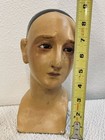 Antique Set Of Carved Wood   Painted Bastidor Head   Hands Of Mater Dolorosa 