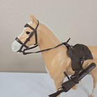 Vintage Marx Palomino Horse Johnny West Thunderbolt Saddle Tack Rifle Toy