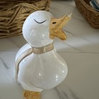 Vintage Ceramic Goose Figure 5 5    Country Kitchen Farm Cottage Core Granny Cozy