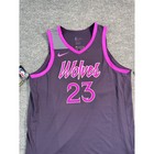 New Jimmy Butler Authentic City Edition Jersey Mens Xl Purple 52 Vaporknit Icon