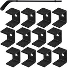 Hockey Stick Wall Mount 6 Pack Metal Display Holder Easy Installation
