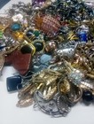 Vtg Craft Lot 3 Lbs Broken Damaged Junk Mixed Costume Jewelry Charms Rings Etc 