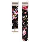 Leather Flower Watch Band Replacement Wristband Strap For Fitbit Charge 2 hr