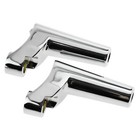 2x Chrome Front Turn Signal Mounts Relocation Fit For Harley Sportster Dyna Fxdl