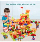 148pcs Marble Run Big Building Blocks Set Funnel Slide Diy Toy For Kids