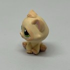 Authentic Littlest Pet Shop Rare  273 Sitting Kitten Cat Dark Green Eyes Tubes