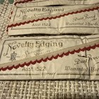 Vintage Tatting Edging Lace Trim In Original Paper Packaging     Germany  12 Yards