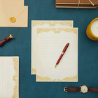 48 Pack Vintage Lined Stationery Paper Set For Letter Writing - Old-fashioned An