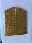 Antique Wooden Brass Fitted Wall Decor Window Panel  Old Fine Handmade Window