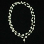 White Vaijayanti Mala In Pure Silver Caps 108 1 Beads Energized