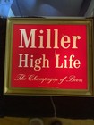 Vintage Miller High Life  the Champagne Of Beers  Lighted Beer Sign