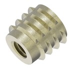 Hex Drive Threaded Insert  No  10-24 Int Thrd Sz  25 64 In L  3 8 In Dia   Zinc