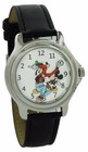 Vintage Style Backward Ticking Watch Goofy And Mickey Mouse Molded Hand Watch 