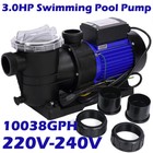 3hp In above Ground Swimming Pool Pump 10038gph Hi-speed Motor For 50000 Gallon